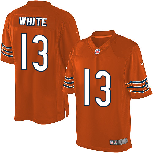 Youth Elite Kevin White Nike Jersey Orange Alternate - #13 NFL Chicago Bears