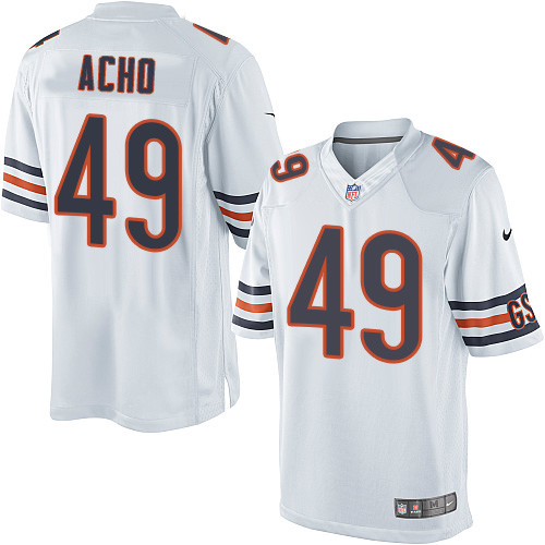 Youth Limited Sam Acho Nike Jersey White Road - #49 NFL Chicago Bears