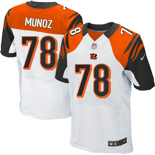 Men's Elite Anthony Munoz Nike Jersey White Road - #78 NFL Cincinnati Bengals