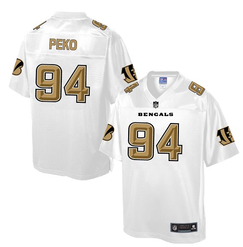 Men's Game Domata Peko Nike Jersey White - #94 Pro Line Fashion NFL Cincinnati Bengals