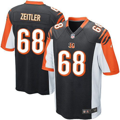 Youth Limited Kevin Zeitler Nike Jersey Black Home - #68 NFL Cincinnati Bengals
