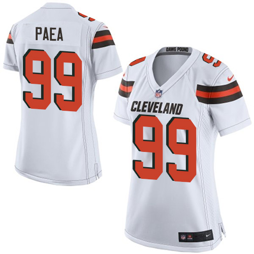 Women's Game Stephen Paea Nike Jersey White Road - #99 NFL Cleveland Browns