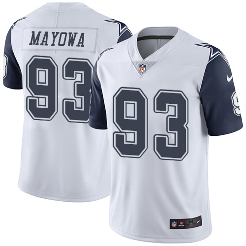 Youth Elite Benson Mayowa Nike Jersey White - #93 Rush NFL Dallas Cowboys