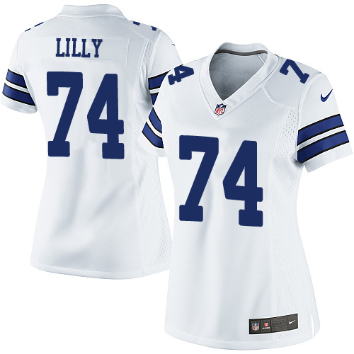 Women's Elite Bob Lilly Nike Jersey White Road - #74 NFL Dallas Cowboys