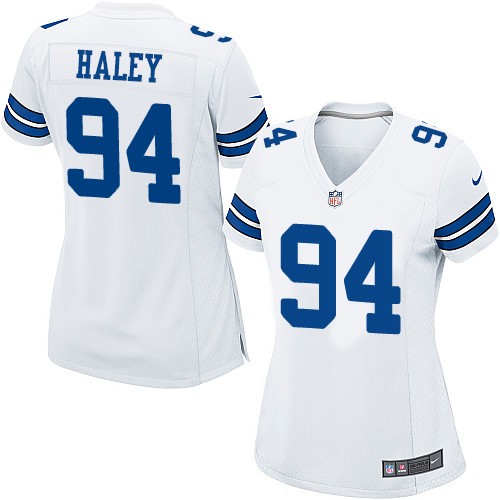 Women's Game Charles Haley Nike Jersey White Road - #94 NFL Dallas Cowboys