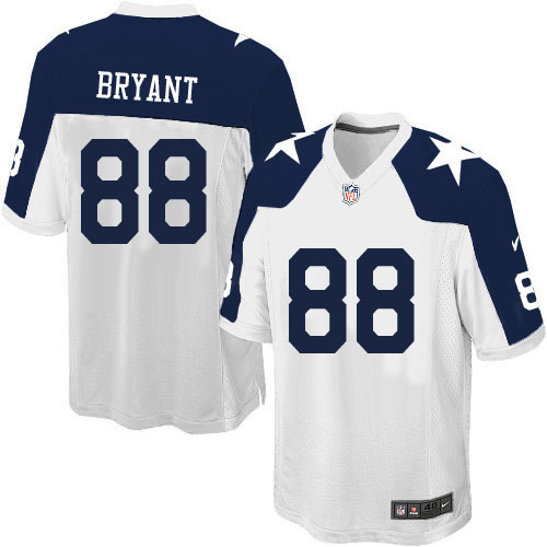 Youth Game Dez Bryant Nike Jersey White Alternate - #88 Throwback NFL Dallas Cowboys