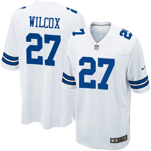 Youth Elite J.J. Wilcox Nike Jersey White Road - #27 NFL Dallas Cowboys