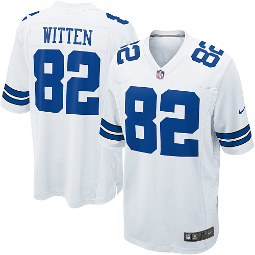 Youth Game Jason Witten Nike Jersey White Road - #82 NFL Dallas Cowboys