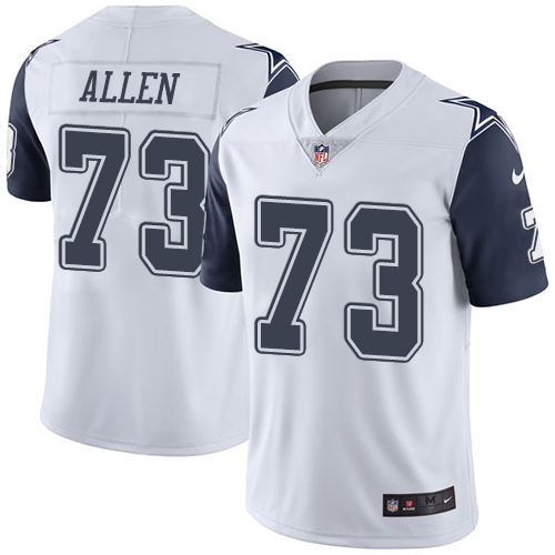 Youth Elite Larry Allen Nike Jersey White - #73 Rush NFL Dallas Cowboys