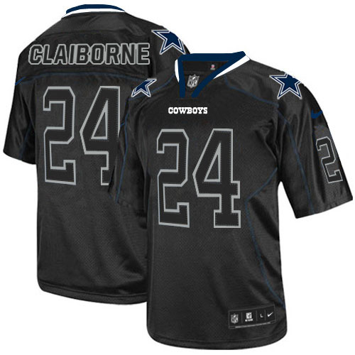Men's Elite Morris Claiborne Nike Jersey Lights Out Black - #24 NFL Dallas Cowboys