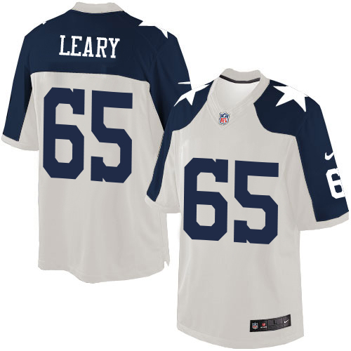 Men's Limited Ronald Leary Nike Jersey White Alternate - #65 Throwback NFL Dallas Cowboys