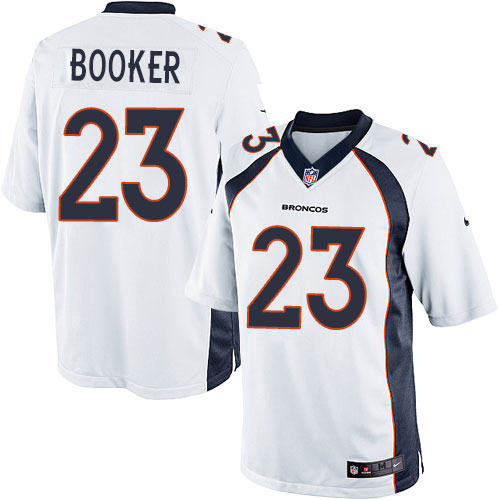Men's Limited Devontae Booker Nike Jersey White Road - #23 NFL Denver Broncos