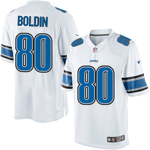 Youth Limited Anquan Boldin Nike Jersey White Road - #80 NFL Detroit Lions