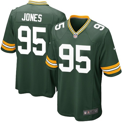 Youth Limited Datone Jones Nike Jersey Green Home - #95 NFL Green Bay Packers