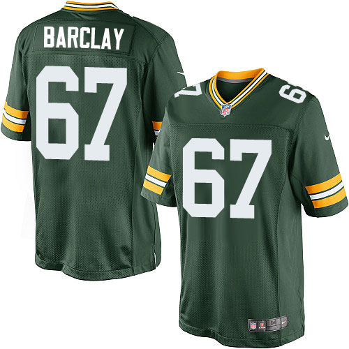 Men's Limited Don Barclay Nike Jersey Green Home - #67 NFL Green Bay Packers