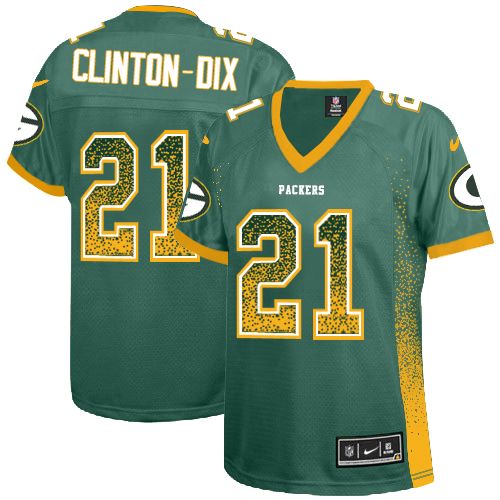 Women's Limited Ha Ha Clinton-Dix Nike Jersey Green - #21 Drift Fashion NFL Green Bay Packers