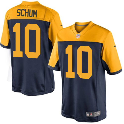 Youth Limited Jacob Schum Nike Jersey Navy Blue Alternate - #10 NFL Green Bay Packers