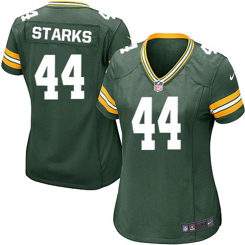 Women's Game James Starks Nike Jersey Green Home - #44 NFL Green Bay Packers