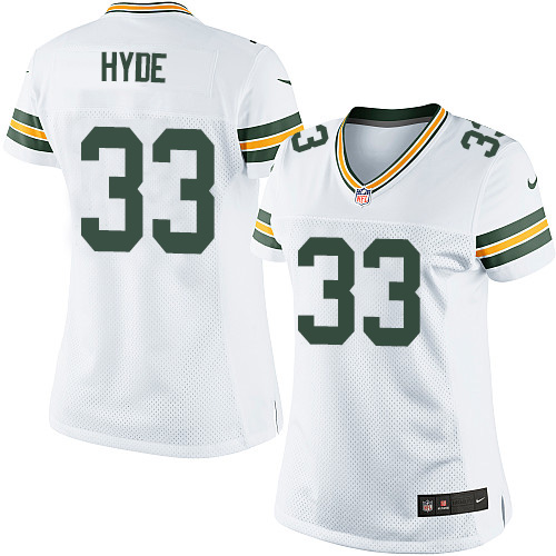 Women's Elite Micah Hyde Nike Jersey White Road - #33 NFL Green Bay Packers
