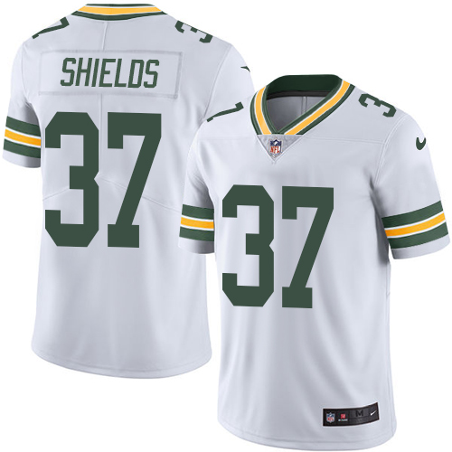 Youth Limited Sam Shields Nike Jersey White - #37 Rush NFL Green Bay Packers