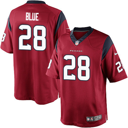 Youth Limited Alfred Blue Nike Jersey Red Alternate - #28 NFL Houston Texans