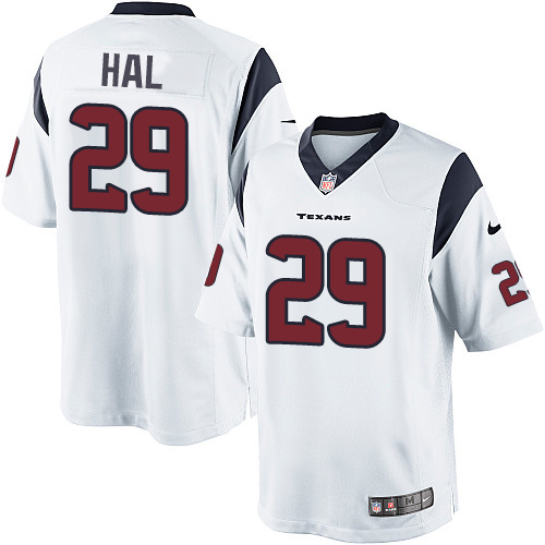 Youth Elite Andre Hal Nike Jersey White Road - #29 NFL Houston Texans