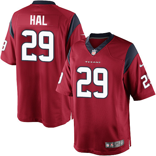 Youth Elite Andre Hal Nike Jersey Red Alternate - #29 NFL Houston Texans