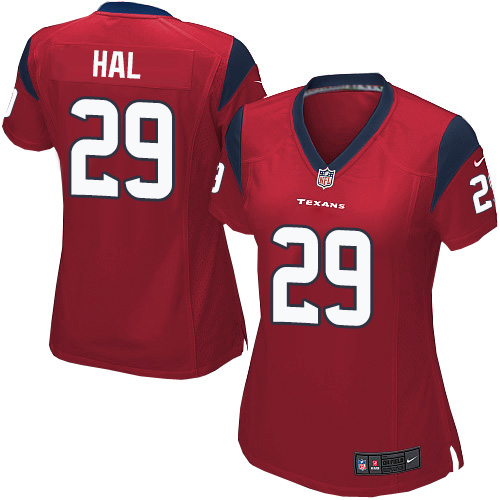 Women's Limited Andre Hal Nike Jersey Red Alternate - #29 NFL Houston Texans