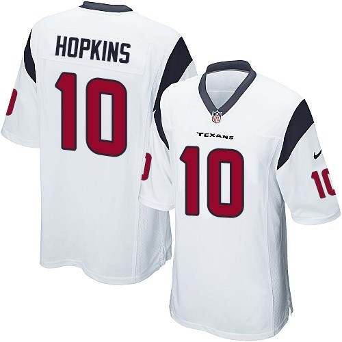 Youth Limited DeAndre Hopkins Nike Jersey White Road - #10 NFL Houston Texans