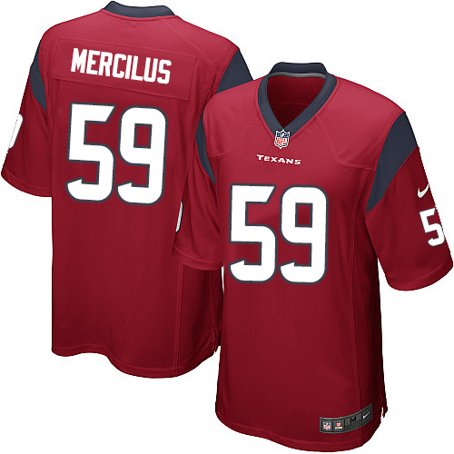 Youth Elite Whitney Mercilus Nike Jersey Red Alternate - #59 NFL Houston Texans