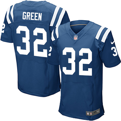 Men's Elite T.J. Green Nike Jersey Royal Blue Home - #32 NFL Indianapolis Colts