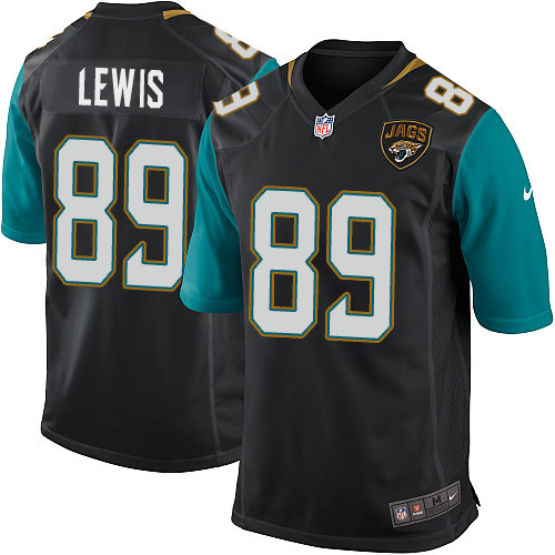 Youth Game Marcedes Lewis Nike Jersey Black Alternate - #89 NFL Jacksonville Jaguars