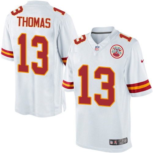 Youth Elite De'Anthony Thomas Nike Jersey White Road - #13 NFL Kansas City Chiefs