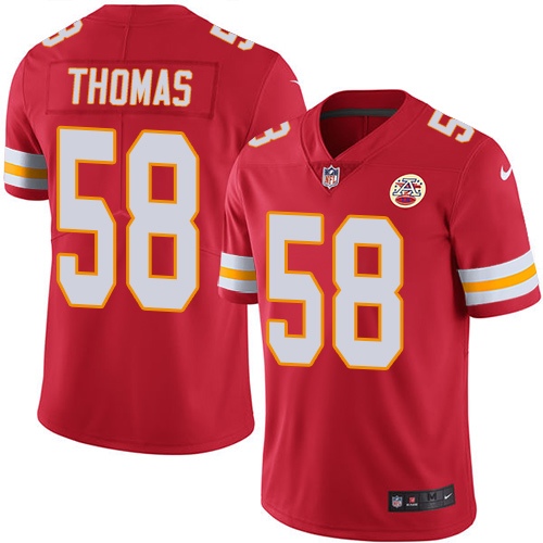 Youth Limited Derrick Thomas Nike Jersey Red - #58 Rush NFL Kansas City Chiefs