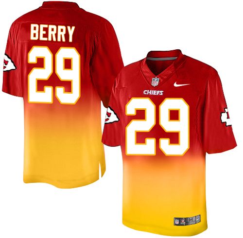 Youth Limited Eric Berry Nike Jersey Red/Gold - #29 Fadeaway NFL Kansas City Chiefs