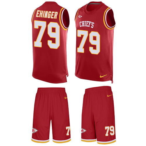 Men's Limited Parker Ehinger Nike Jersey Red - #79 Tank Top Suit NFL Kansas City Chiefs
