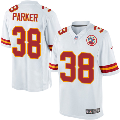Youth Limited Ron Parker Nike Jersey White Road - #38 NFL Kansas City Chiefs