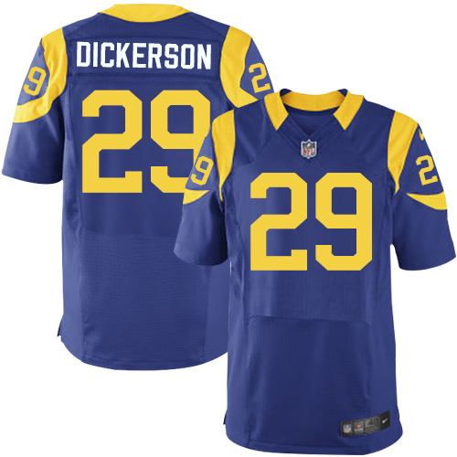 Men's Elite Eric Dickerson Nike Jersey Royal Blue Alternate - #29 NFL Los Angeles Rams