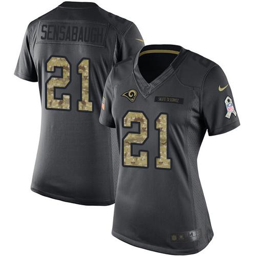 Women's Game Jamon Brown Nike Jersey Black - #68 Fashion NFL Los Angeles Rams