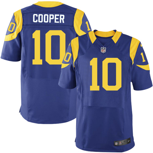 Men's Elite Pharoh Cooper Nike Jersey Royal Blue Alternate - #10 NFL Los Angeles Rams