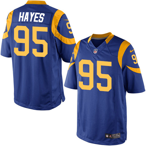 Men's Limited William Hayes Nike Jersey Royal Blue Alternate - #95 NFL Los Angeles Rams