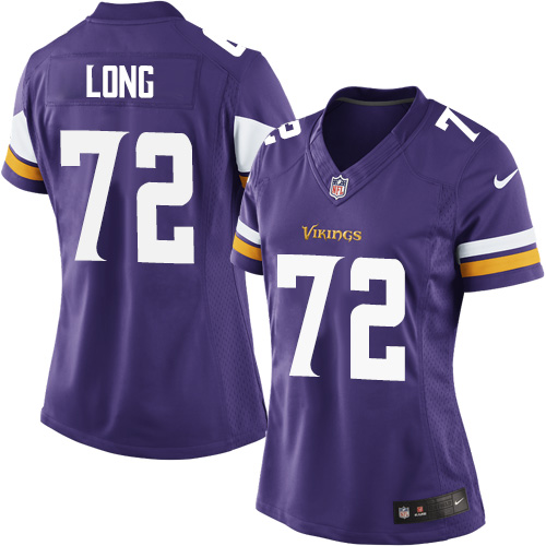 Women's Limited Jake Long Nike Jersey Purple Home - #72 NFL Minnesota Vikings
