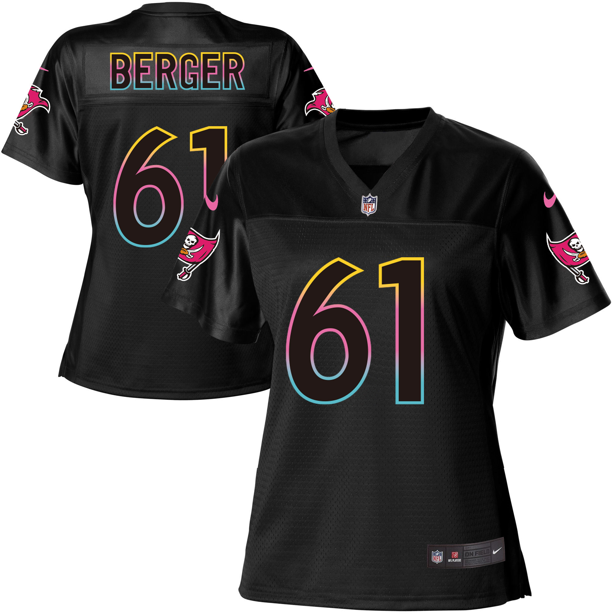 Women's Game Joe Berger Nike Jersey Black - #61 Fashion NFL Minnesota Vikings