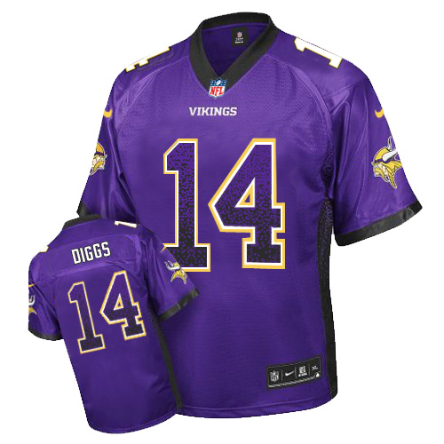 Youth Limited Stefon Diggs Nike Jersey Purple - #14 Drift Fashion NFL Minnesota Vikings