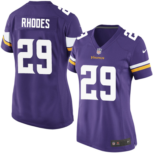 Women's Game Xavier Rhodes Nike Jersey Purple Home - #29 NFL Minnesota Vikings