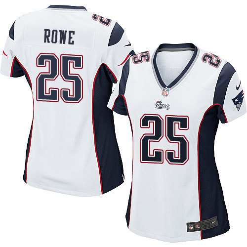 Women's Game Eric Rowe Nike Jersey White Road - #25 NFL New England Patriots