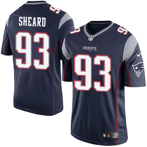 Youth Limited Jabaal Sheard Nike Jersey Navy Blue Home - #93 NFL New England Patriots