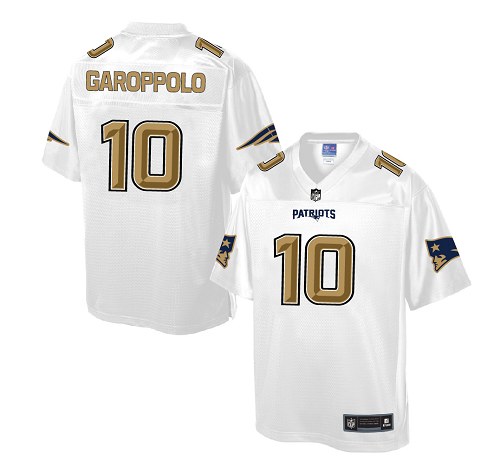 Men's Game Jimmy Garoppolo Nike Jersey White - #10 Pro Line Fashion NFL New England Patriots