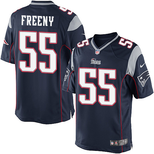 Men's Limited Jonathan Freeny Nike Jersey Navy Blue Home - #55 NFL New England Patriots