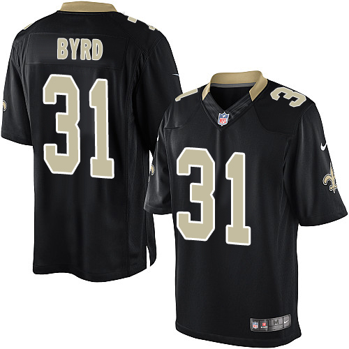 Youth Limited Jairus Byrd Nike Jersey Black Home - #31 NFL New Orleans Saints